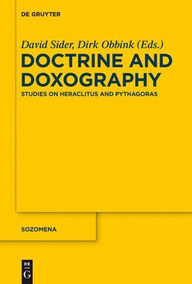 Doctrine and Doxography 1