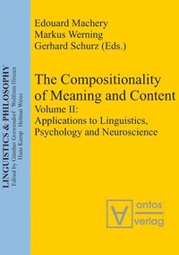 bokomslag Applications to Linguistics, Psychology and Neuroscience
