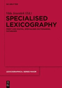 bokomslag Specialised Lexicography