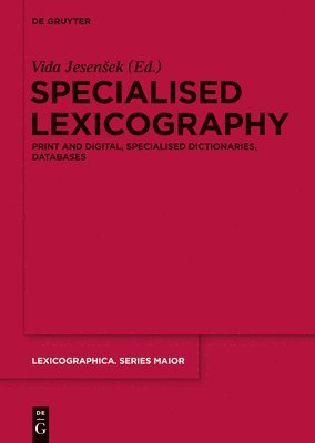 bokomslag Specialised Lexicography