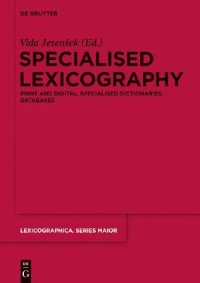Specialised Lexicography 1