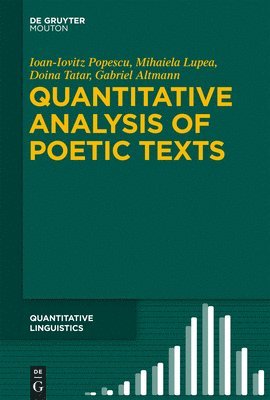 Quantitative Analysis of Poetic Texts 1