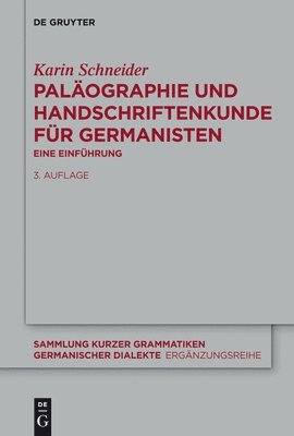 Palographie und Handschriftenkunde fr Germanisten 1