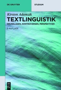 bokomslag Textlinguistik