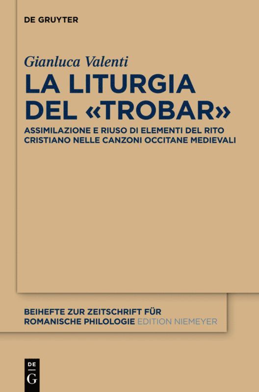 Gianluca Valenti - liturgia del «trobar», Inbunden