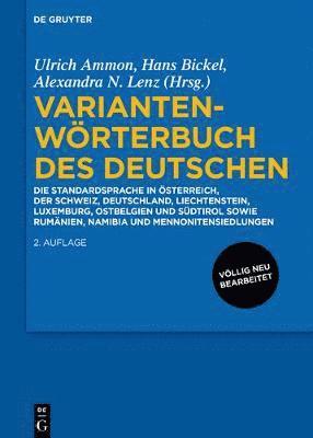 Ulrich Ammon, Hans Bickel, Alexandra Nicole Lenz - Variantenwörterbuch des Deutschen, Häftad