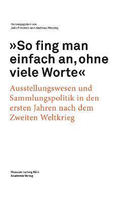 bokomslag &quot;So fing man einfach an, ohne viele Worte&quot;