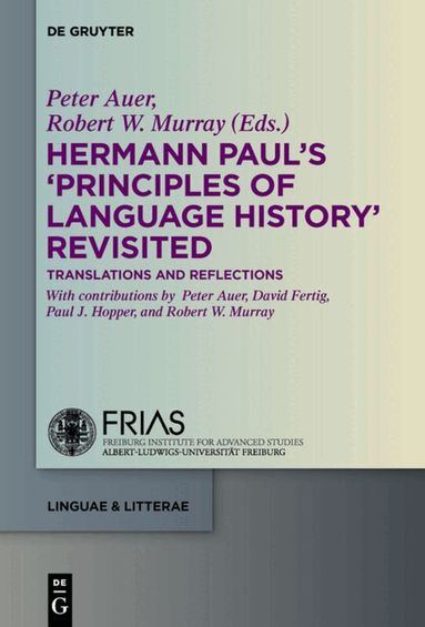 Paul J. Hopper, Robert W. Murray - Hermann Paul's 'Principles of Language History' Revisited, Inbunden
