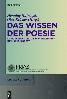 Henning Hufnagel, Olav Krämer - Das Wissen der Poesie, Inbunden