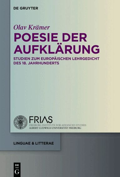 Olav Krämer - Poesie der Aufklärung, Inbunden