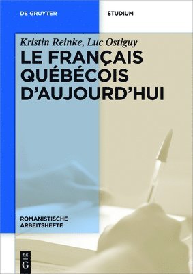 bokomslag français québécois d'aujourd'hui