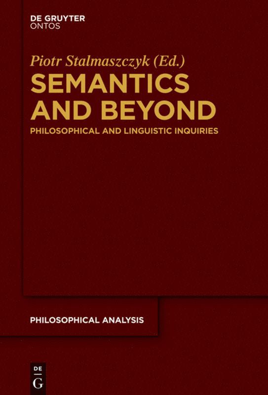 Semantics and Beyond 1