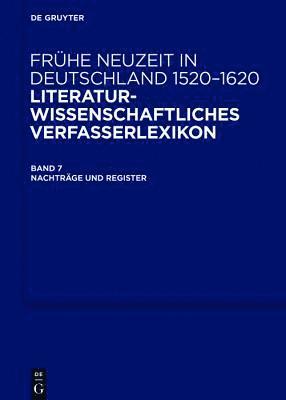 Nachträge, Corrigenda und Register