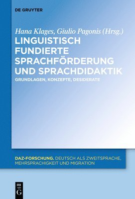 Hana Klages, Giulio Pagonis - Linguistisch fundierte Sprachförderung und Sprachdidaktik, Inbunden