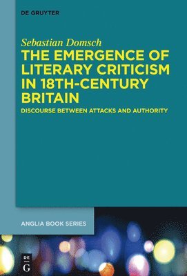 bokomslag Emergence of Literary Criticism in 18th-Century Britain