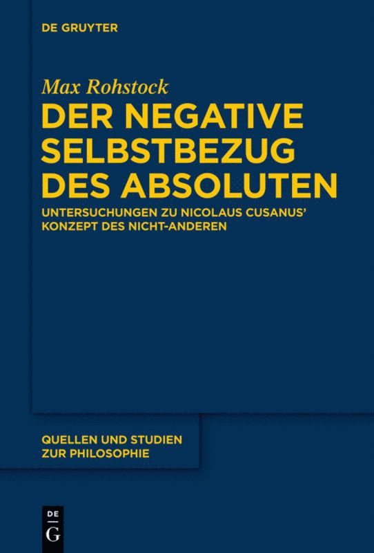 negative Selbstbezug des Absoluten