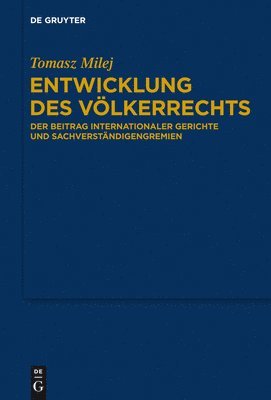 bokomslag Entwicklung des Vlkerrechts