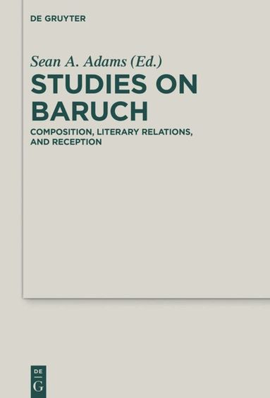 Sean A. Adams - Studies on Baruch, Inbunden