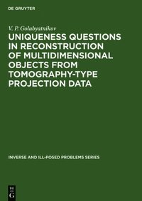 bokomslag Uniqueness Questions in Reconstruction of Multidimensional Objects from Tomography-Type Projection Data