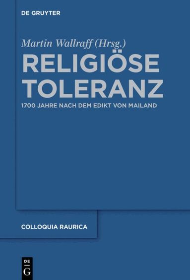 Martin Wallraff - Religiöse Toleranz, Inbunden