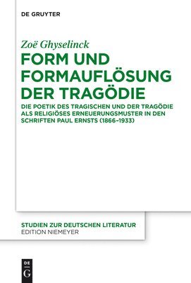 bokomslag Form und Formauflsung der Tragdie