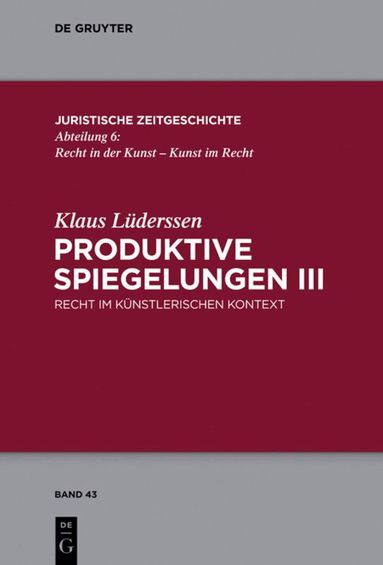 Klaus Lüderssen - Produktive Spiegelungen III, Inbunden