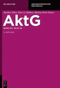 Mathias Habersack, Klaus J Hopt, Markus Roth, Max Foerster - §§ 92 - 94, Inbunden. Tillgänglighet: Tillfälligt slut