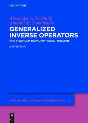 bokomslag Generalized Inverse Operators