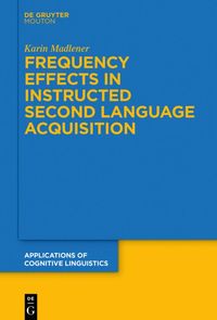 bokomslag Frequency Effects In Instructed Second Language Acquisition