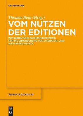 bokomslag Vom Nutzen der Editionen