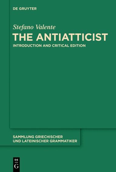 Stefano Valente - Antiatticist, Inbunden