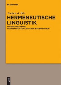 bokomslag Hermeneutische Linguistik