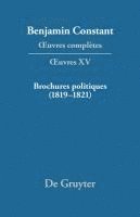 Paul Delbouille, Kurt Kloocke - Brochures Politiques (1819-1821), Inbunden