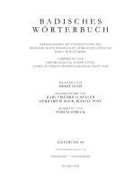 Tobias Streck - Badisches Wörterbuch, Band V/Lieferung 84, Häftad