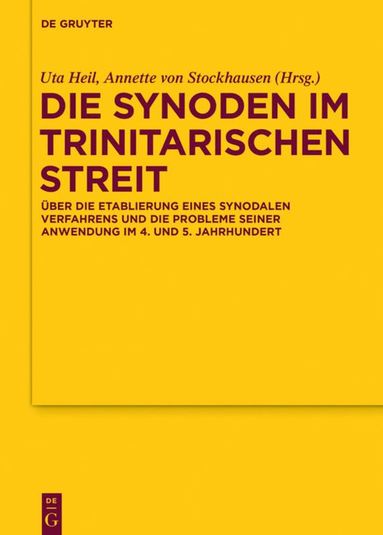 bokomslag Die Synoden im trinitarischen Streit