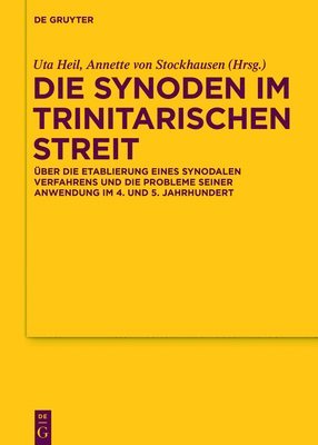 Die Synoden im trinitarischen Streit 1