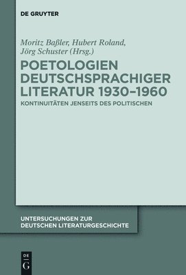 Poetologien deutschsprachiger Literatur 1930-1960 1