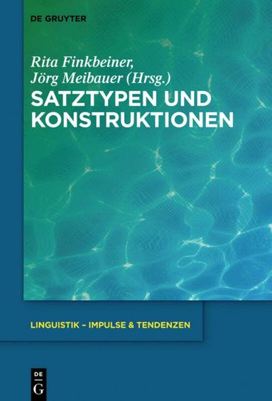 Rita Finkbeiner, Jörg Meibauer - Satztypen und Konstruktionen, Inbunden