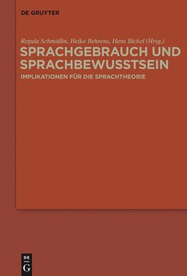 Sprachgebrauch und Sprachbewusstsein 1