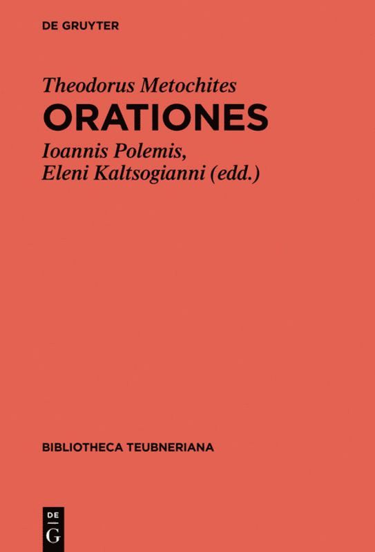 Theodorus Ioannis Metochites Polemis, Ioannis Polemis, Eleni Kaltsogianni - Orationes, Inbunden
