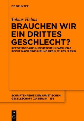 bokomslag Brauchen wir ein drittes Geschlecht?