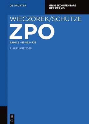 Christoph G Paulus, Andreas Wax, Stefan Huber, Et Al - Band 8 §§ 592-723, Inbunden