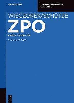 bokomslag Zivilprozessordnung und Nebengesetze / §§ 592-723