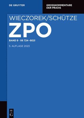 bokomslag §§ 724-802l