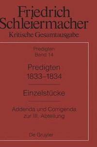 bokomslag Predigten 1833-1834