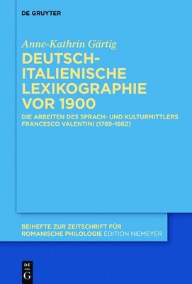 Deutsch-italienische Lexikographie vor 1900 1