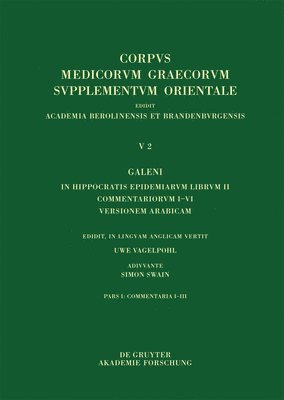 Galeni In Hippocratis Epidemiarum librum II Commentariorum I-III versio Arabica 1