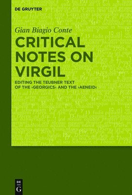 Critical Notes on Virgil 1