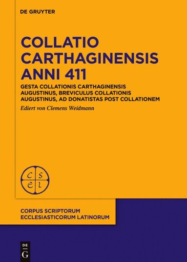 bokomslag Collatio Carthaginensis anni 411