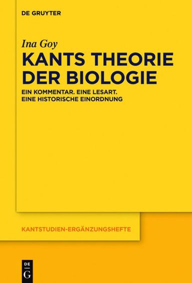 bokomslag Kants Theorie der Biologie